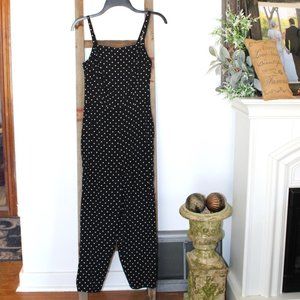 Old Navy Cropped Polka Dot Corset Style Smocked Wide Leg Jumpsuit